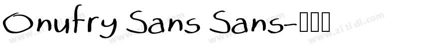 Onufry Sans Sans字体转换